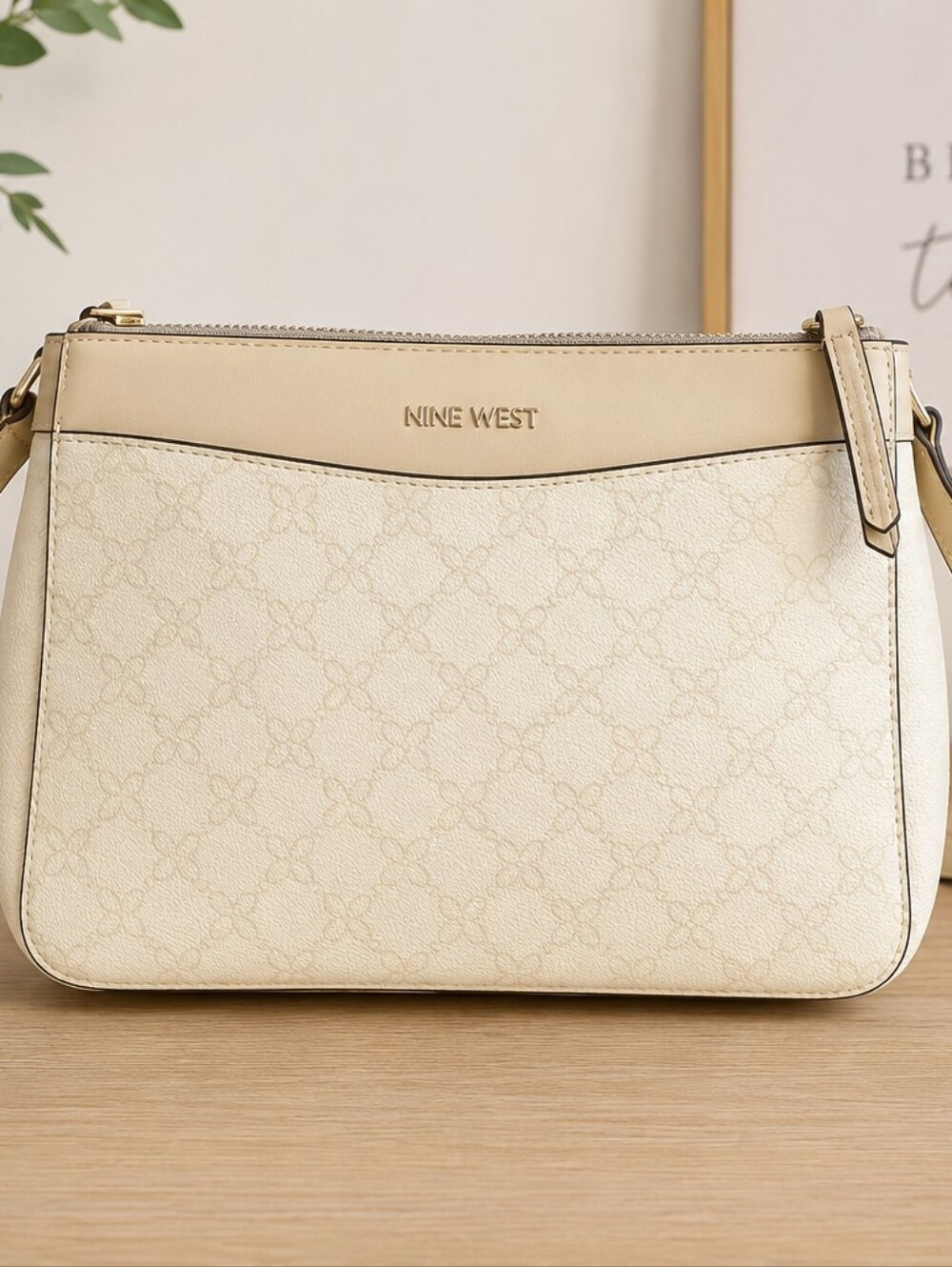 Nine West Cream Crossbody Bag